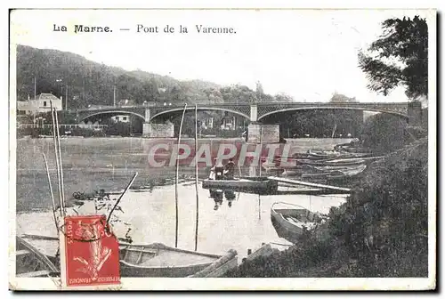 Cartes postales La Marne Pont de la Varenne