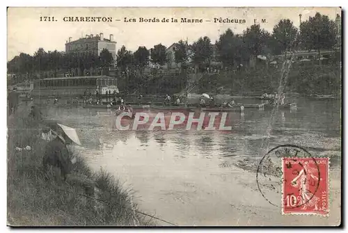 Cartes postales Charenton Les Bords de la Marne Pecheurs