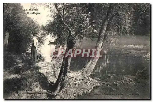 Cartes postales La Marne Rustique femme