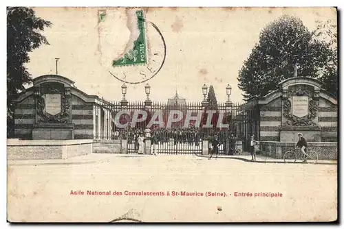 Cartes postales Asile National des Convalescents a St Maurice Entree principale
