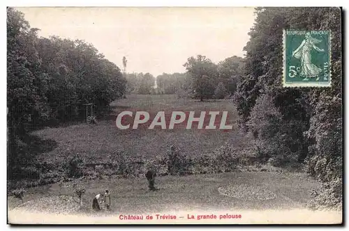 Cartes postales Chateau de Trevise La grande pelouse