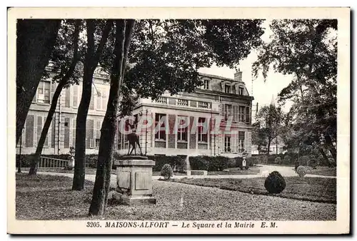 Cartes postales Maisons Alfort Le Square et la Mairie