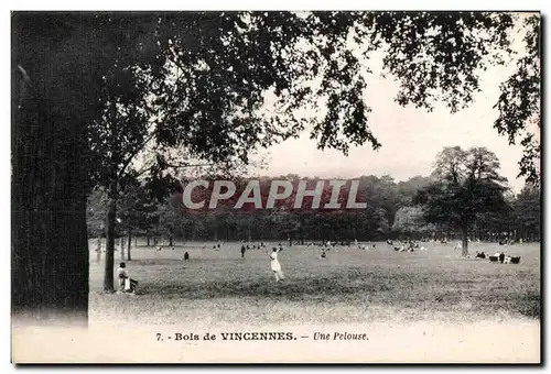 Cartes postales Bois de Vincennes Une Pelouse