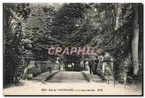 Ansichtskarte AK Bois de Vincennes Le pont des Iles Soldats Enfant