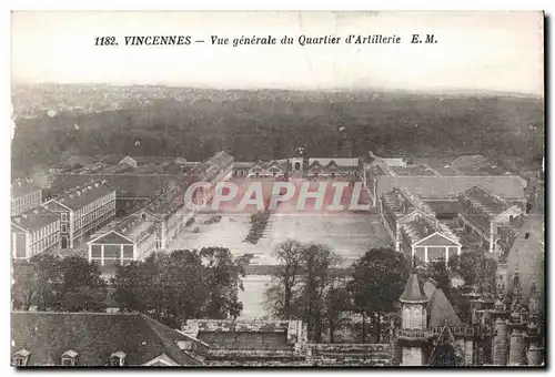 Ansichtskarte AK Vincennes Vue generale du Quarlier d Artillerie Militaria