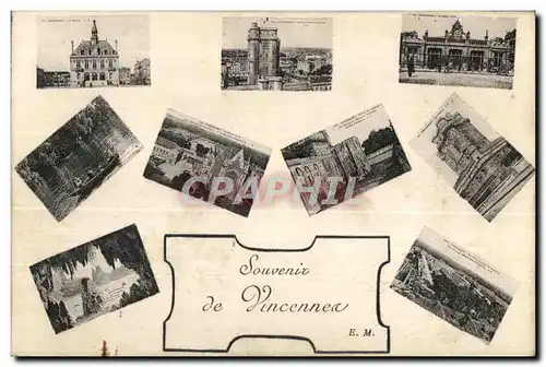 Cartes postales Souvenir de Vincennes