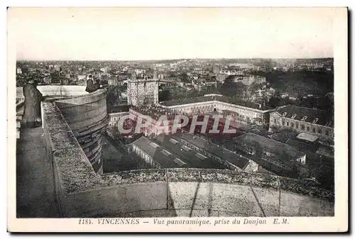 Ansichtskarte AK Vincennes Vue panoramique prise du Donjon