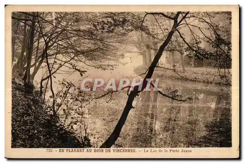 Cartes postales En Flanant Au Bois De Vincennes Le Lac de la Porte Jaune