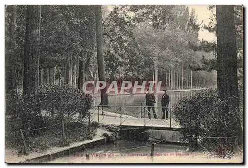 Ansichtskarte AK Bois de Vincennes la passerelle du lac de St Mande