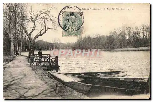 Cartes postales Bois de Vincennes Le Lac des Minimes