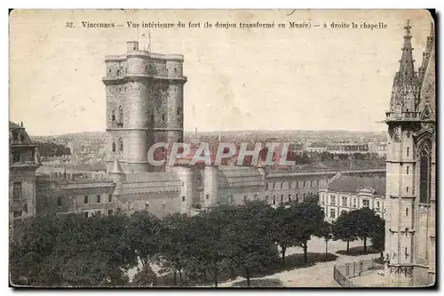 Cartes postales Vincennes Vue interieure du fort