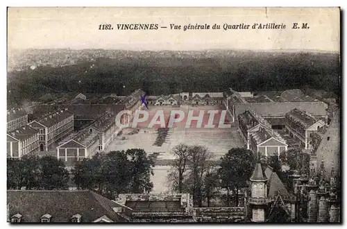 Cartes postales Vincennes Vue generale du Quartier d Artillerie