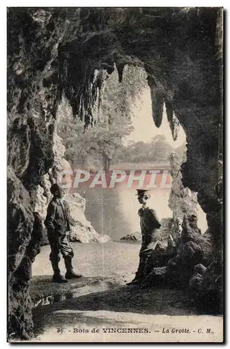 Cartes postales Bois de Vincennes La Grotte Enfants