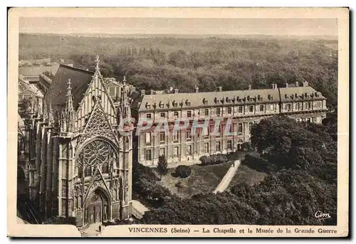 Cartes postales Vincennes la Chapelle et le Musee de la Grande Guerre