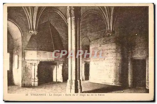 Ansichtskarte AK Vincennes Le Donjon Salle Du 2eme etage ou de la Reine