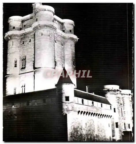 Cartes postales Vincennes Nuit Le Donjon