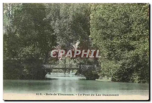 Cartes postales Vincennes Bois De Le Pont Du Lac Daumesnil