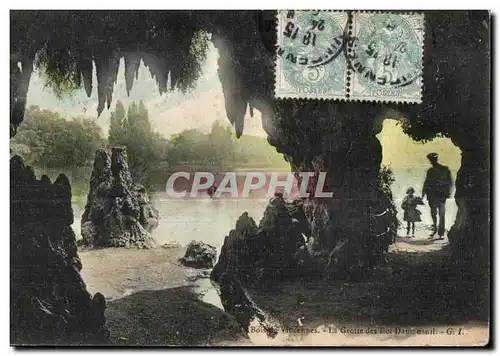 Cartes postales Vincennes Bois La Grotte Des Iles Daumesnil