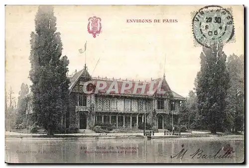 Cartes postales Bois de Vincennes Pavillon des Eaux et Forets