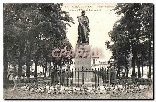 Ansichtskarte AK Vincennes Cours Marigny statue du General Daumesnil