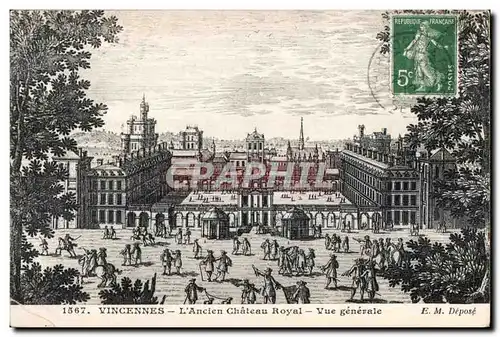 Ansichtskarte AK Vincennes L Ancien Chateau Royal Vue generale