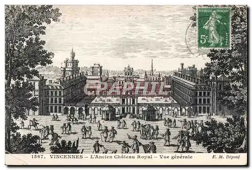 Cartes postales Vincennes L Ancien Chateau Royal Vue generale