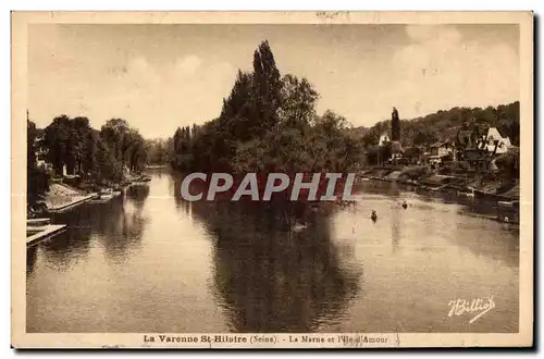 Cartes postales La Varenne St Hilaire (Seine) La Marne et i lle d Amour