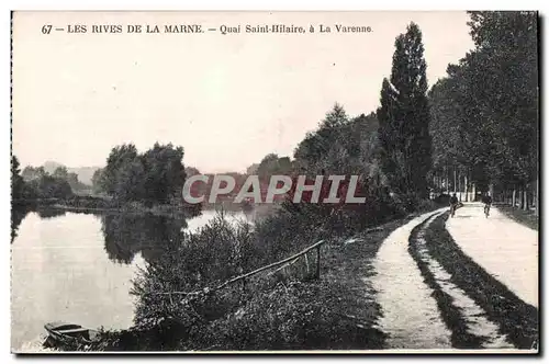 Cartes postales Les rives De La Marne Quai Saint Hilaire a la Varenne