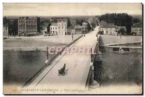 Cartes postales Villeneuve La Garenne Pont et panorama