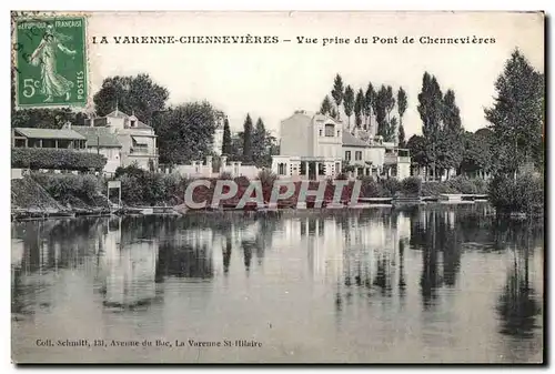 Cartes postales La Varenne Chennevieres Vue Prise du Pont de Chennevieves