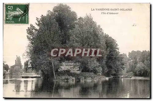 Cartes postales La Varenne Saint Hilaire I lle d Amour restaurant de l ile