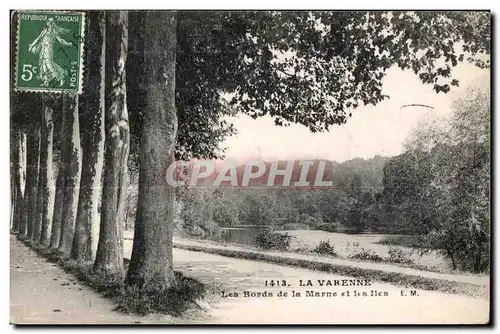 Ansichtskarte AK La Varenne Les Bords de la Marne et les Iles EM