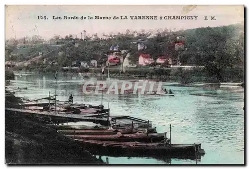 Cartes postales Les Bords de la Marne de La Varenne a Champigny EM