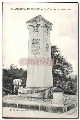 Cartes postales Champigny Sur Marne La Colonne du Monument