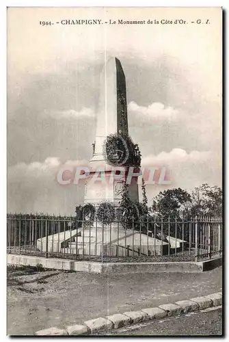 Cartes postales Champigny Le Monument de la Cote d Or GL