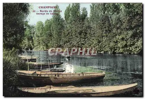 Cartes postales Champigny Bords de Marne Garage de Canots