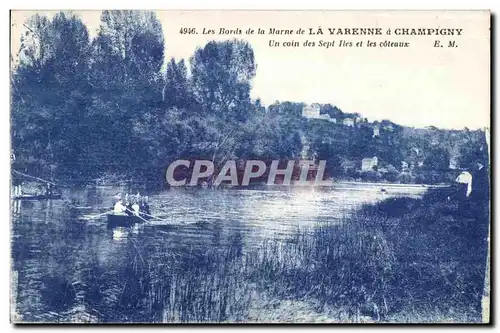 Ansichtskarte AK Les Bords de la Marne de LaVarenne a Champigny Un coin des Setp I les et les Coteaux