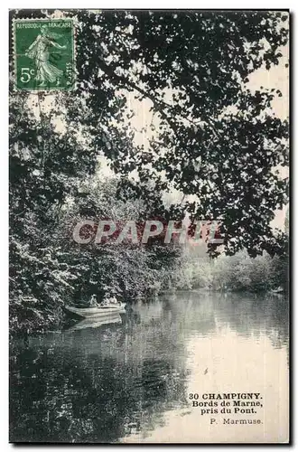 Cartes postales Champigny Bords de Marne pris du Pont