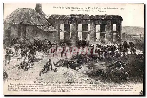 Ansichtskarte AK Bataille de Champigny Le Four a Chaux 12 decembre 1870 Militaria