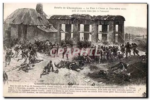 Cartes postales Bataille de Champigny Le Four a Chaux 12 decembre 1870 Militaria