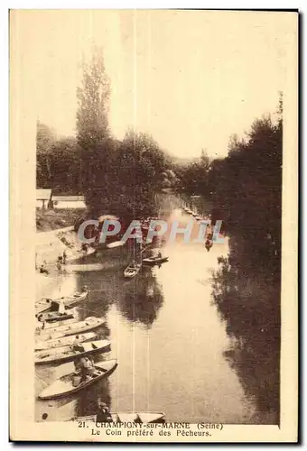 Cartes postales Champigny sur Marne Le Coin Preiere des Pecheurs