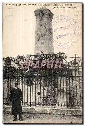 Ansichtskarte AK Champigny sur Marne La Colonne Du Monument 1870 1871 Militaria
