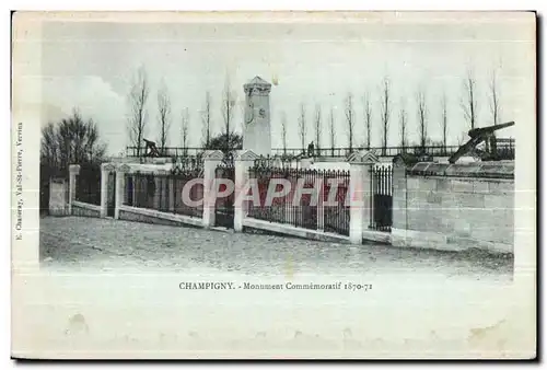 Cartes postales Champigny Monument Commemoratif