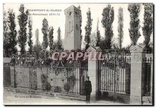 Cartes postales Champigny S Marne Le Monument