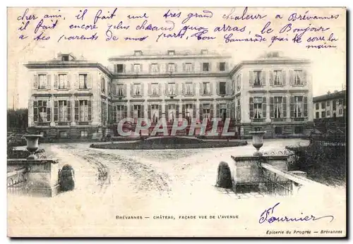 Cartes postales Brevannes Chateau Facade Vue De L Avenue