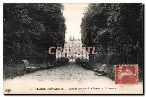 Ansichtskarte AK Limeil Brevannes Grande Avenue du Chateau de Brevannes