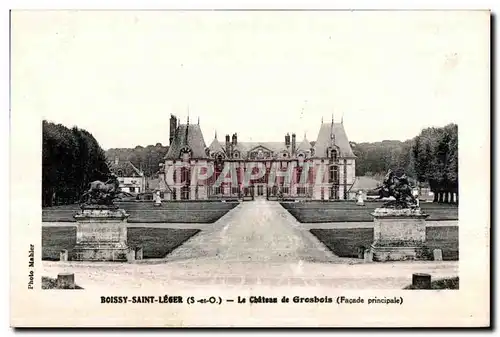 Cartes postales Boissy Saint Leger La Chateau de Grosbois (Facade principale)