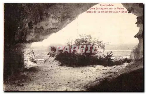 Cartes postales Haute Isle Une echappee sur la Seine prise de la Chambre aux Niches