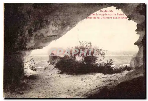 Cartes postales Haute Isle Une echappee sur la Seine prise de la Chambre aux Niches