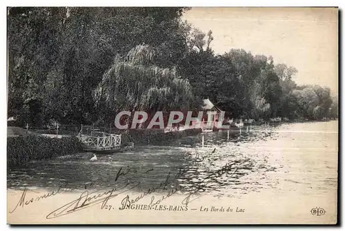 Cartes postales Enghien Les Bains Les Bords du Lac